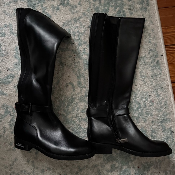 Blondo Leather Knee-High Boots - Picture 2 of 5